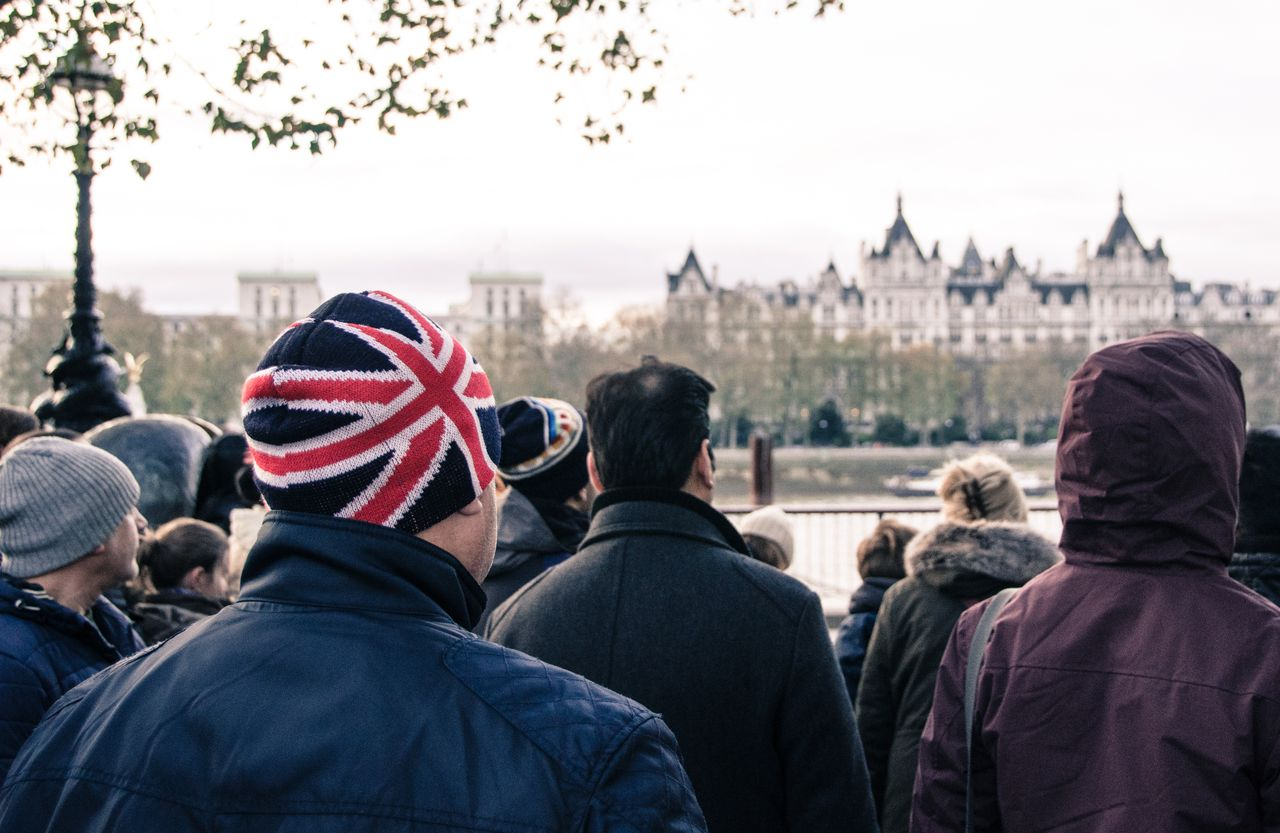 A group of British people
