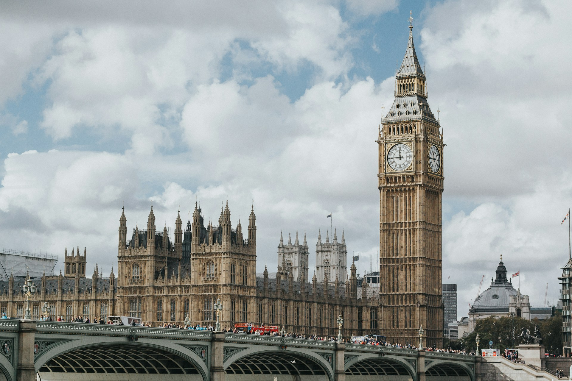A photo of the parliament and big ben in London