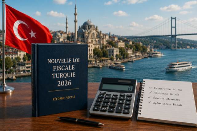 Nouvelle loi fiscale Turquie 2026 — Nouvelle fiscalité en Turquie : comment bénéficier de l’exonération pendant 20 ans ?