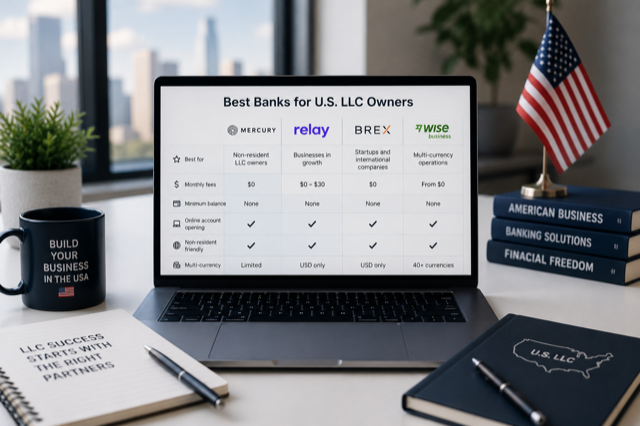The Best Banks for American LLC Owners