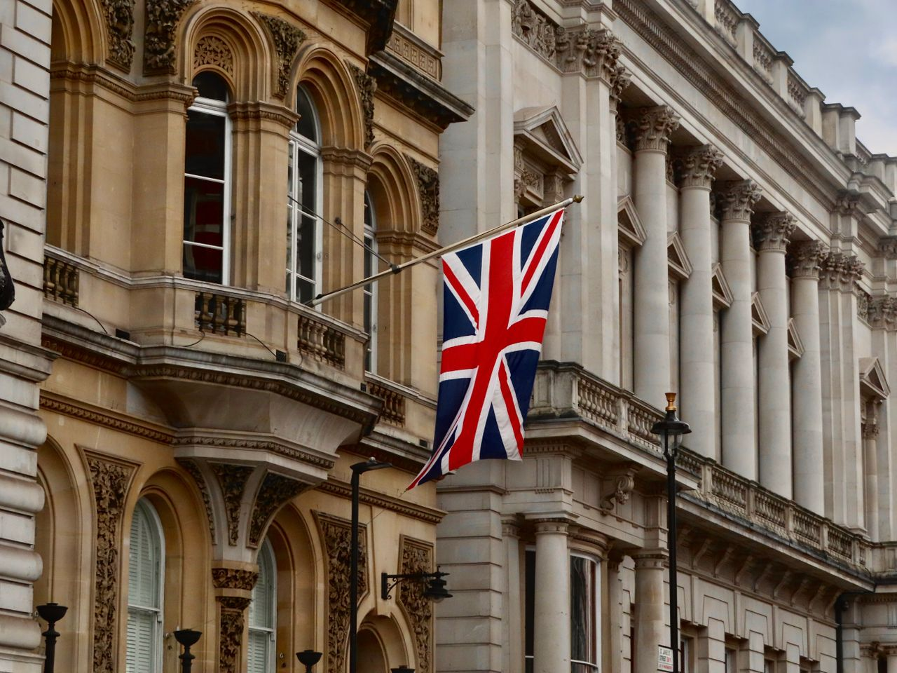 UK Flag on Display