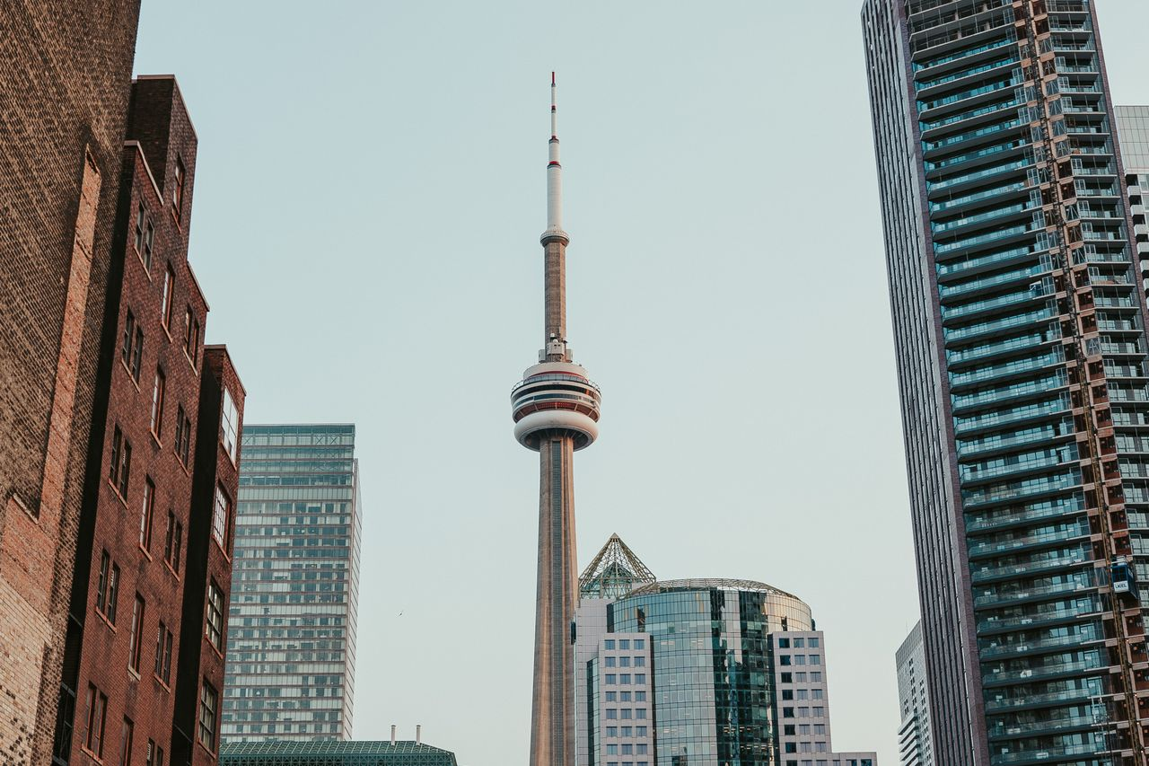 Urban skyline view of Toronto